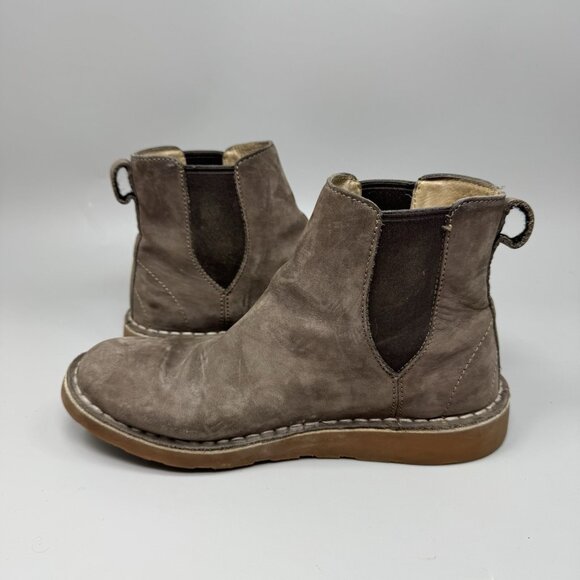 L.L.Bean Stonington Chelsea Boots Nubuck Leather Women's Shoes Size 7M - Picture 2 of 9